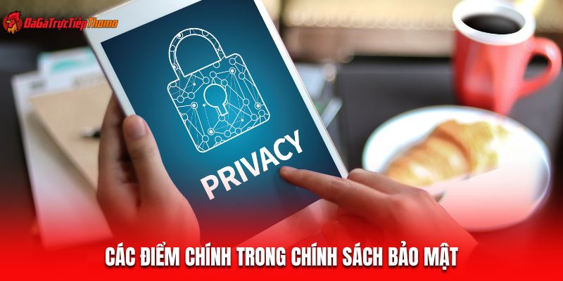Các điểm chính trong chính sách bảo mật
